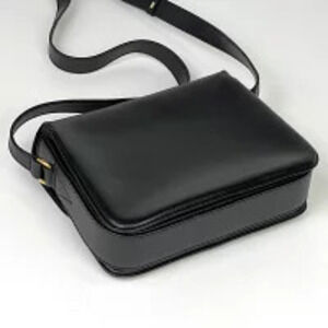 Celine Black Bag Circle Shoulder Leather Crossbody